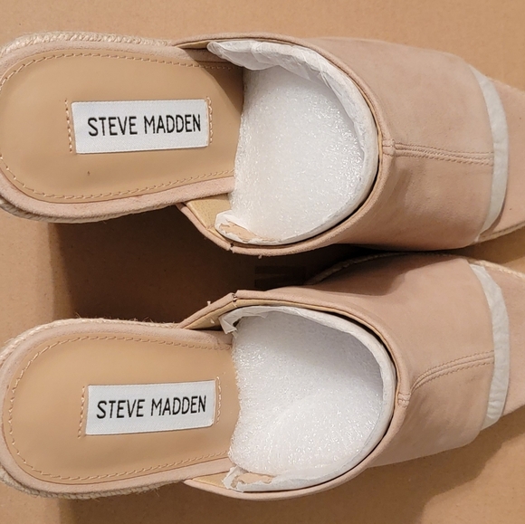Steve Madden Women's Urge Wedge Sandal in Tan Suede - Size 7.5 - Picture 2 of 11
